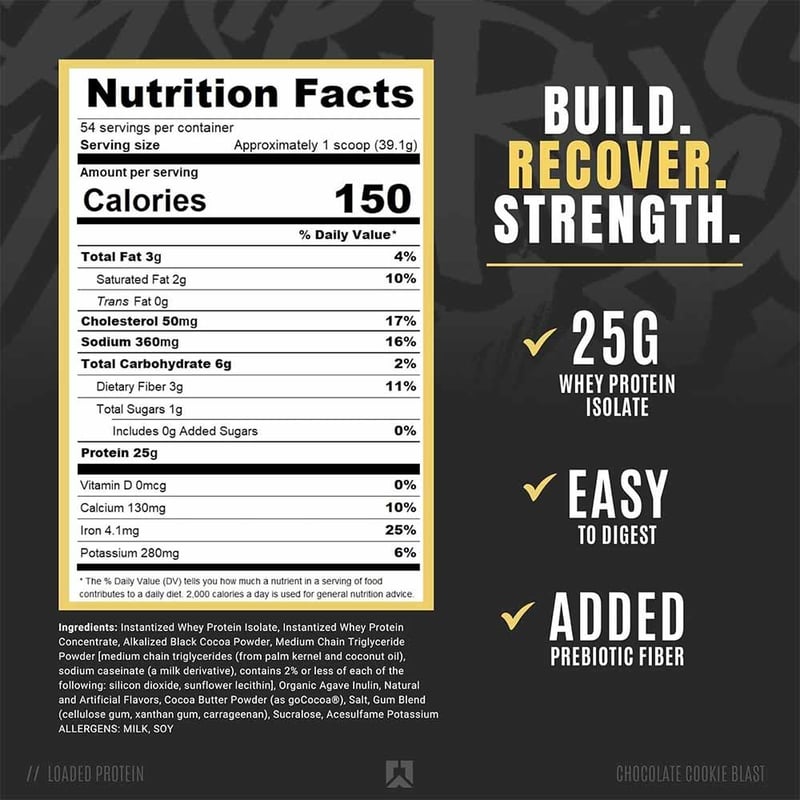 Nutrition label 1