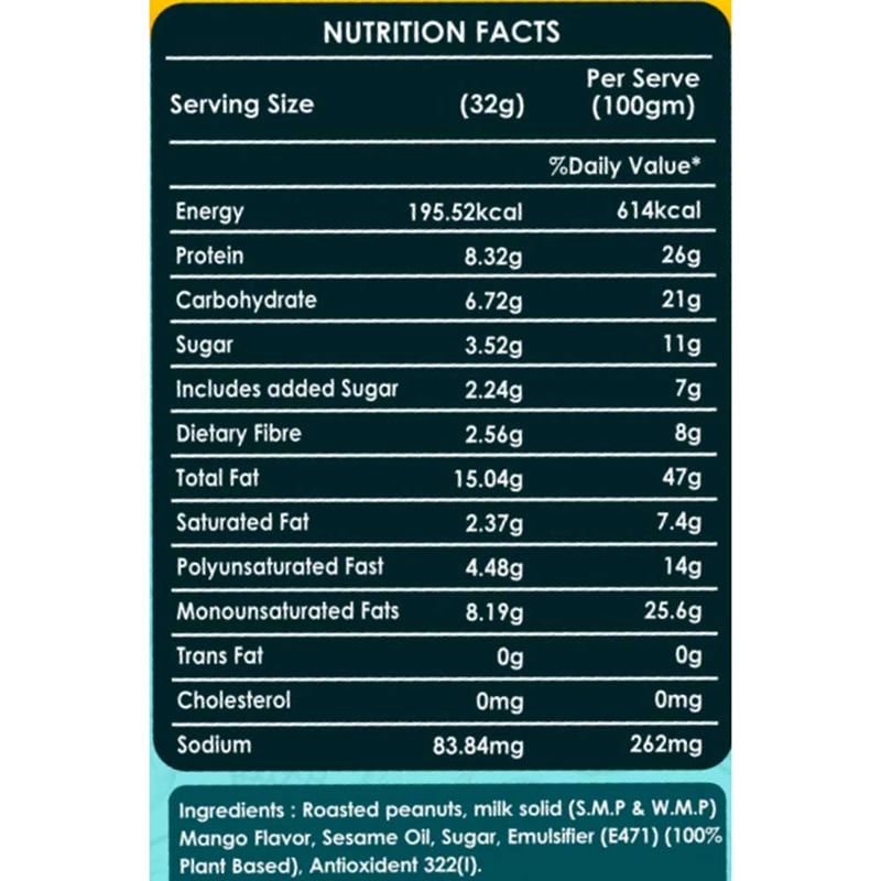 Nutrition label 1