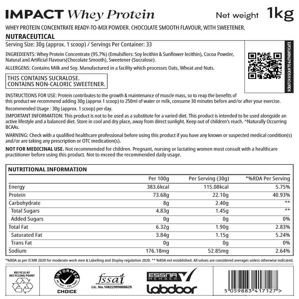 Nutrition label 1