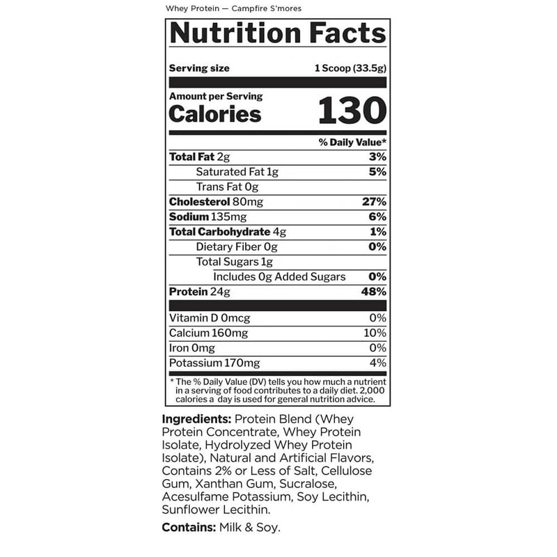 Nutrition label 1