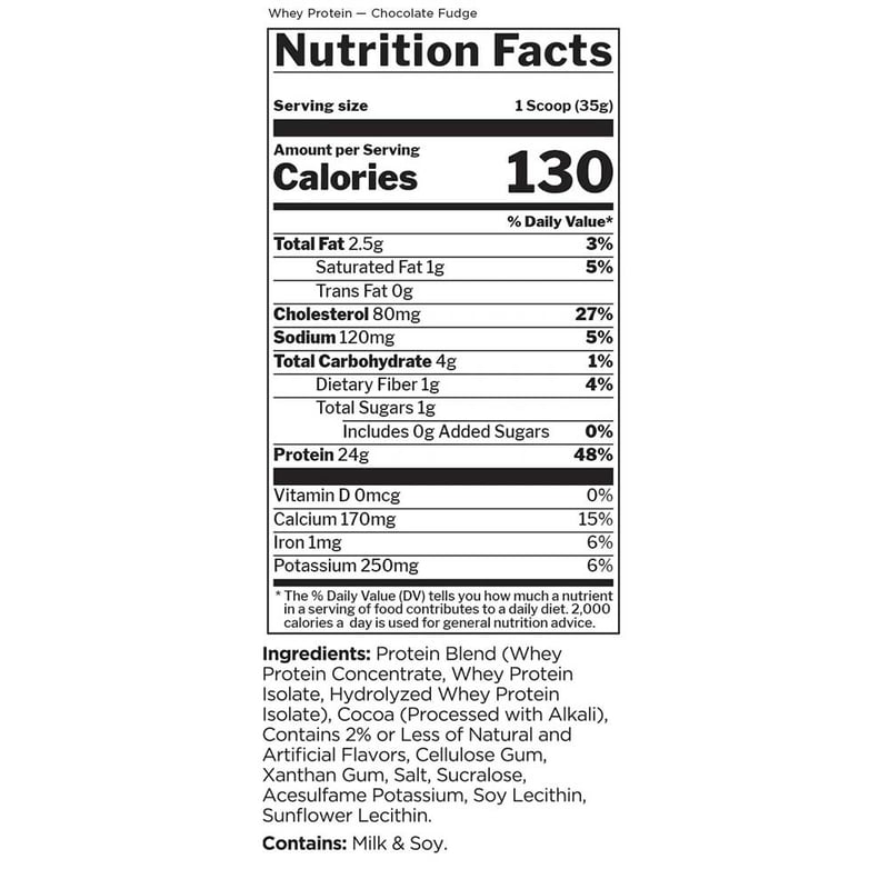 Nutrition label 1