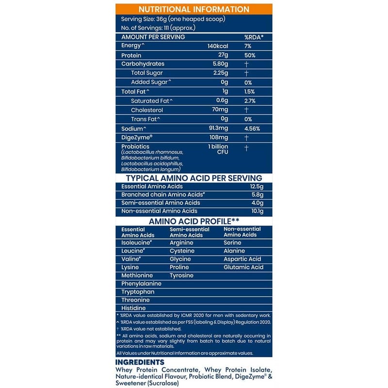 Nutrition label 1