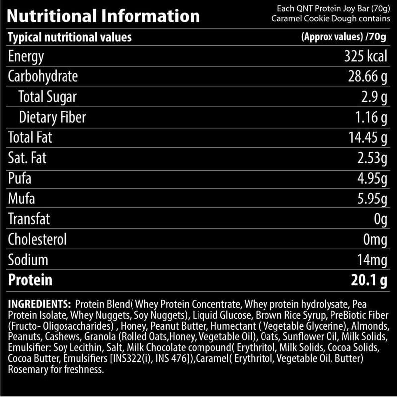 Nutrition label 1