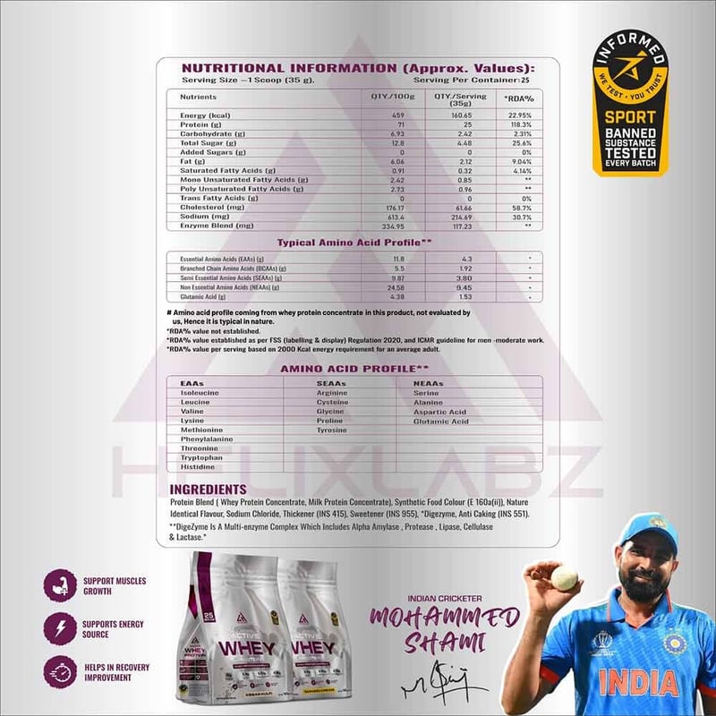 Nutrition label 1