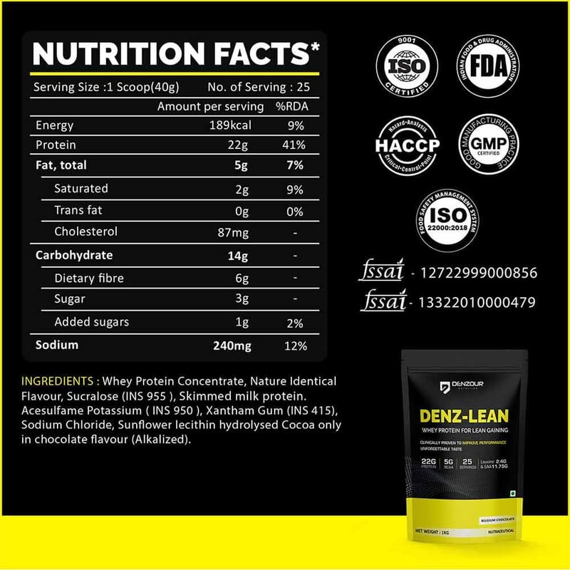 Nutrition label 1