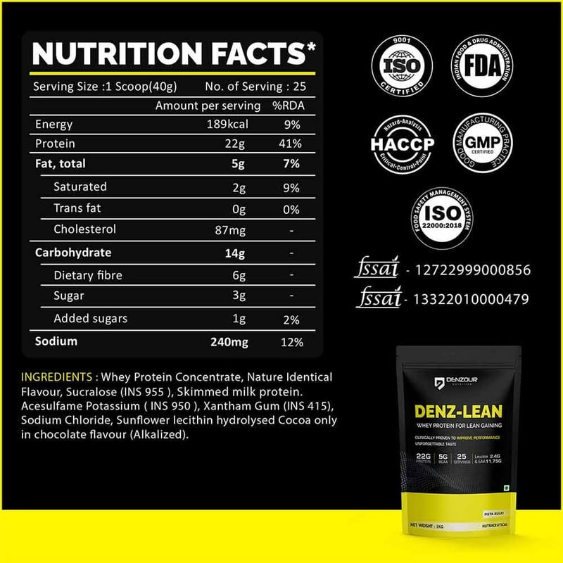 Nutrition label 1