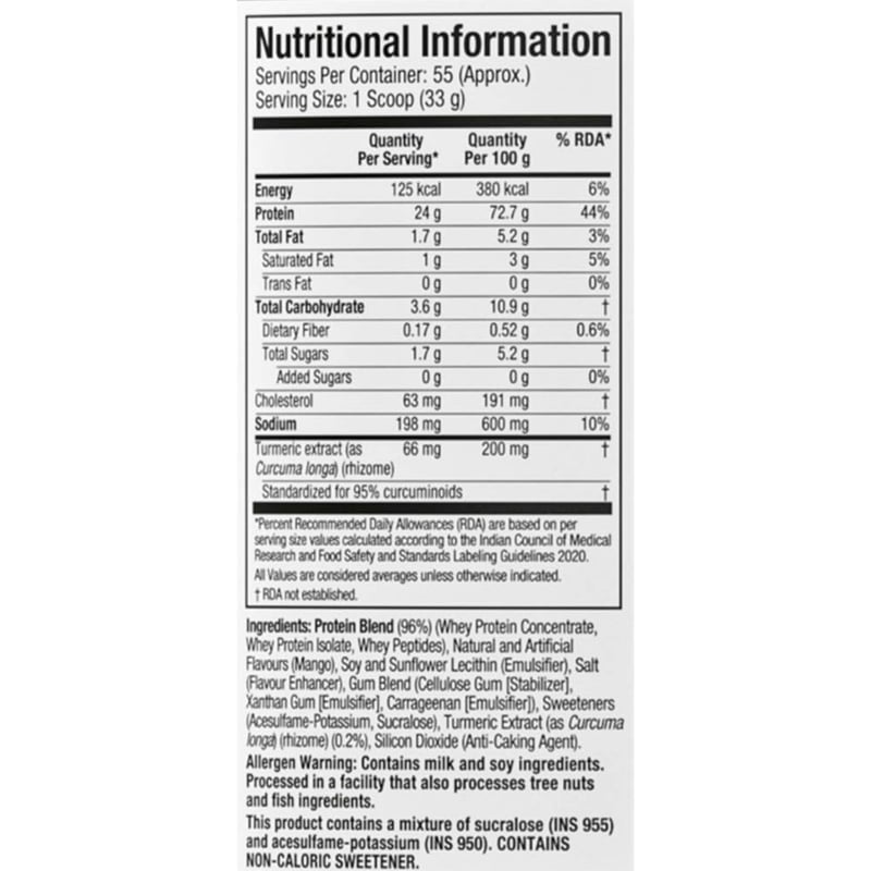 Nutrition label 1