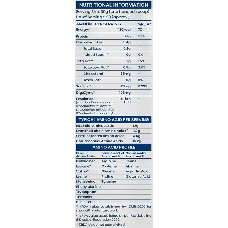 Nutrition label 1