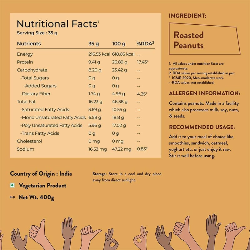 Nutrition label 1