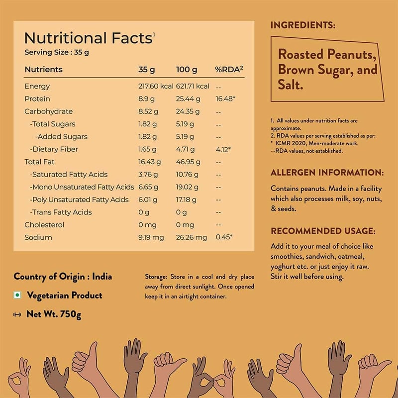 Nutrition label 1
