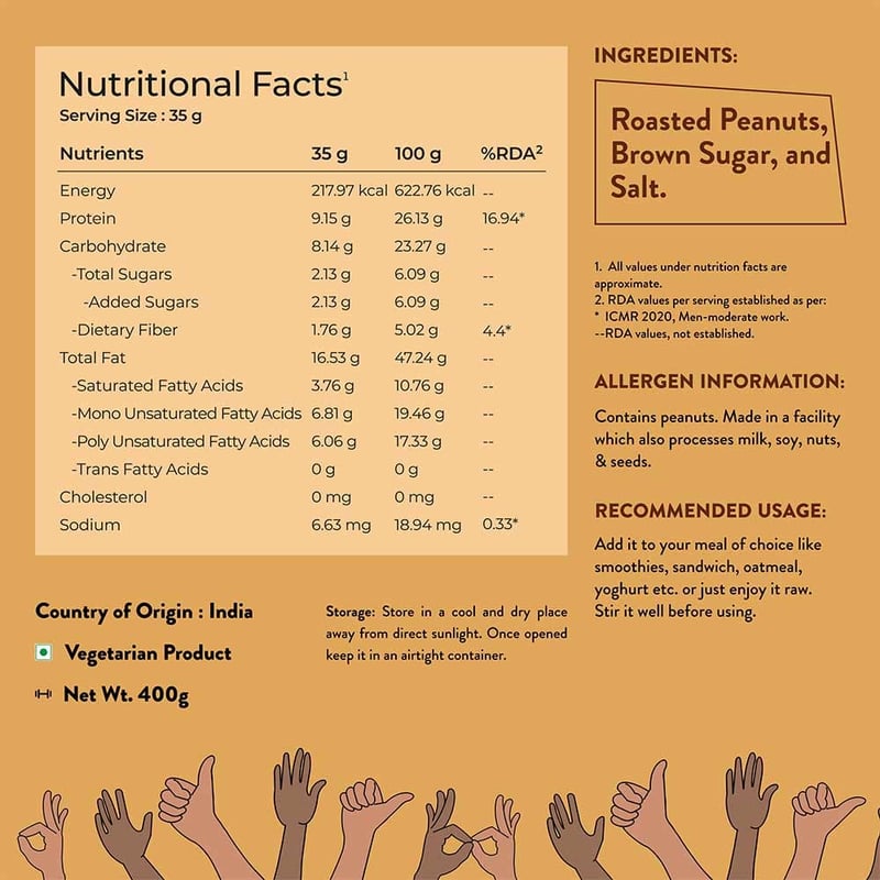 Nutrition label 1