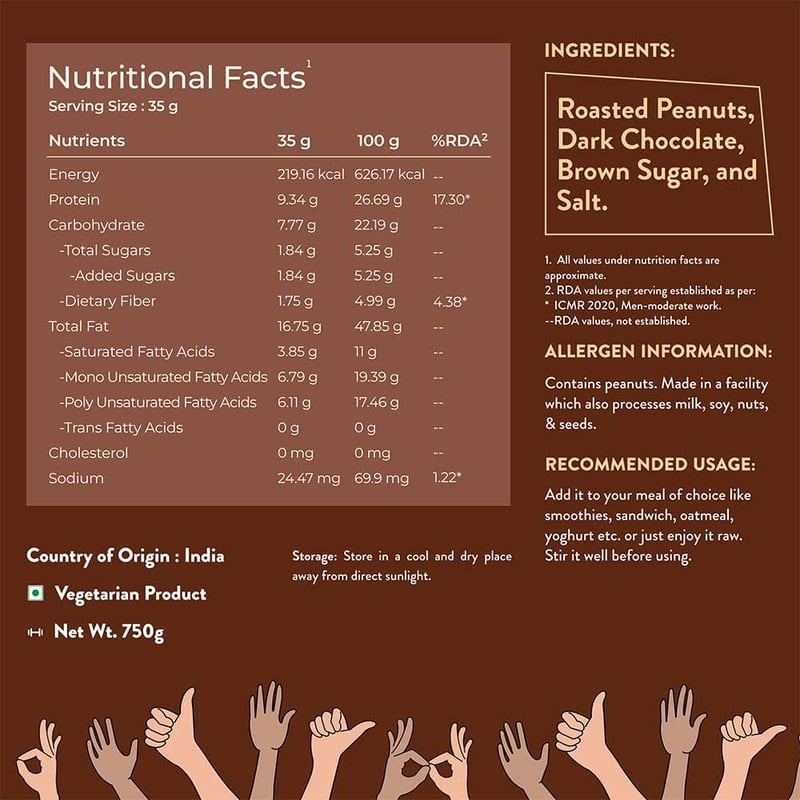 Nutrition label 1